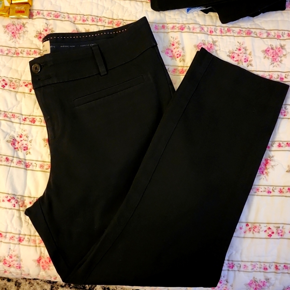 Anthropologie Essential Slim Cropped Pants